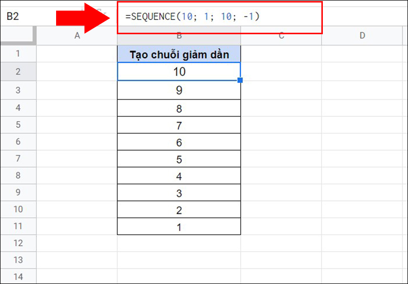 [Video] Cách sử dụng hàm SEQUENCE trong Google Sheets